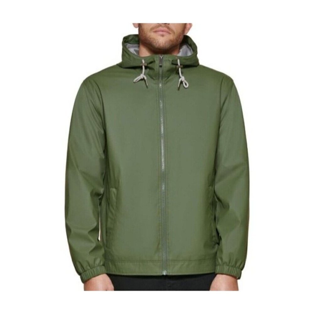 Club Room Men's Rubberized Rain Hoodie/Windbreaker. New With Tags $125. Large.
